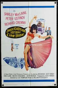 y572 JOHN GOLDFARB PLEASE COME HOME one-sheet movie poster '64 MacLaine