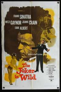 y568 JOKER IS WILD one-sheet movie poster '57 Frank Sinatra, Mitzi Gaynor