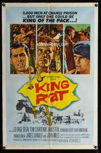 y555 KING RAT style B one-sheet movie poster '65 George Segal, James Clavell