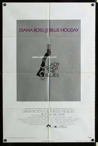 y547 LADY SINGS THE BLUES one-sheet movie poster '72 Diana Ross, Holiday