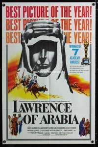 y542 LAWRENCE OF ARABIA style D one-sheet movie poster '62 David Lean