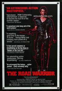 y503 MAD MAX 2: THE ROAD WARRIOR style B one-sheet movie poster '81 Mel!