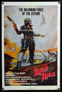 b662 MAD MAX one-sheet movie poster R83 Mel Gibson, George Miller classic!