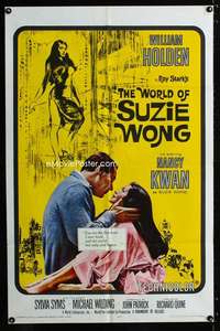 b891 WORLD OF SUZIE WONG one-sheet movie poster R65 William Holden, Kwan