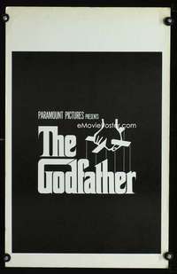 m325 GODFATHER window card movie poster '72 Francis Ford Coppola classic!