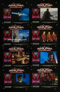 v587 STAR TREK 5 8 movie lobby cards '89 Shatner, The Final Frontier!