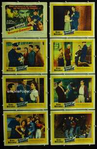 v594 STREET OF SINNERS 8 movie lobby cards '57 vice, dice and dames!