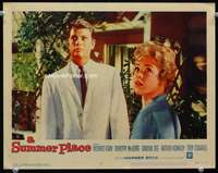 v135 SUMMER PLACE movie lobby card #3 '59 Sandra Dee, Troy Donahue