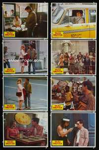 v607 TAXI DRIVER 8 movie lobby cards '76 Robert De Niro, Scorsese