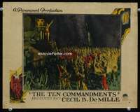 v138 TEN COMMANDMENTS movie lobby card '23 Cecil B. DeMille epic!