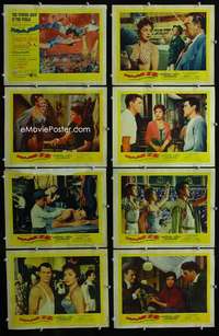 v622 TRAPEZE 8 movie lobby cards '56 Burt Lancaster, Gina Lollobrigida