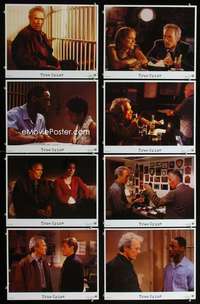 v625 TRUE CRIME 8 movie lobby cards '99 detective Clint Eastwood!