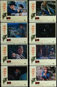 v626 TRUE GRIT 8 movie lobby cards '69 John Wayne, Kim Darby, Duvall