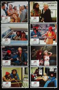 v635 UP IN SMOKE 8 movie lobby cards '78 Cheech & Chong drug classic!