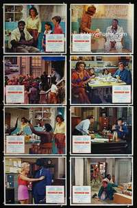 v646 WATERMELON MAN 8 movie lobby cards '70 white man becomes black!