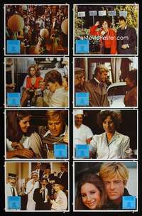 v647 WAY WE WERE 8 movie lobby cards '73 Barbra Streisand, Redford