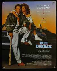 w128 BULL DURHAM special poster '88 Costner, baseball!