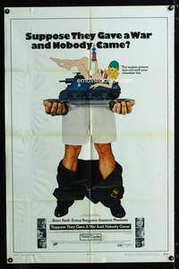 a488 SUPPOSE THEY GAVE A WAR & NOBODY CAME one-sheet movie poster '70