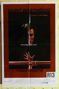 a512 TIGHTROPE int'l one-sheet movie poster '84 Clint Eastwood, Bujold