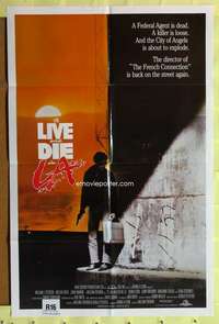 a513 TO LIVE & DIE IN LA int'l one-sheet movie poster '85 William Friedkin