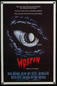 a551 WOLFEN one-sheet movie poster '81 Gregory Hines, Albert Finney