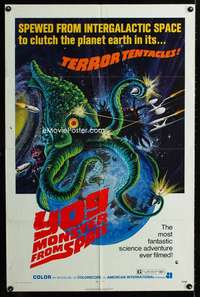 a555 YOG MONSTER FROM SPACE one-sheet movie poster '71 Toho sci-fi!