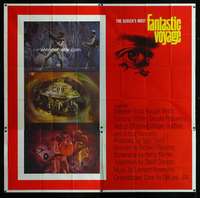 h231 FANTASTIC VOYAGE six-sheet movie poster '66 Raquel Welch, Fleischer