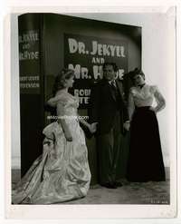 h745 DR JEKYLL & MR HYDE 8x10 movie still '41 3 stars with book!