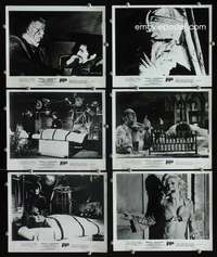 h939 DRACULA VS FRANKENSTEIN 6 8x10 movie stills '71 Lon Chaney Jr