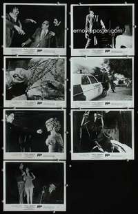 h924 DRACULA VS FRANKENSTEIN 7 8x10 movie stills '71 Lon Chaney Jr