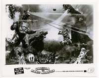 h786 GODZILLA VS BIONIC MONSTER 8x10 movie still '77 they all fight!