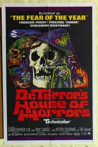 k237 DR TERROR'S HOUSE OF HORRORS one-sheet movie poster '65 Chris Lee