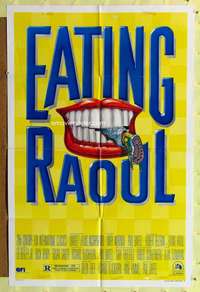 k254 EATING RAOUL style B one-sheet movie poster '82 great mouth image!