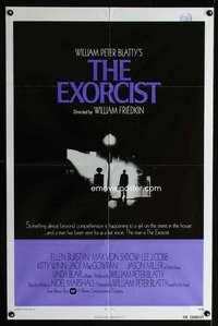 k270 EXORCIST int'l one-sheet movie poster '74 William Friedkin, Von Sydow