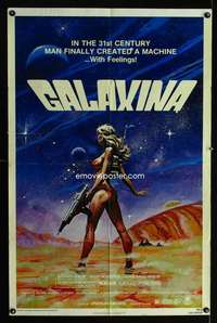 k311 GALAXINA style A one-sheet movie poster '80 sexy Tanenbaum artwork!