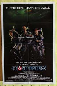 k313 GHOSTBUSTERS one-sheet movie poster '84 Bill Murray, Aykroyd, Ramis