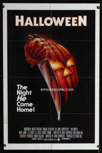 k334 HALLOWEEN green ratings one-sheet movie poster '78 Carpenter classic!