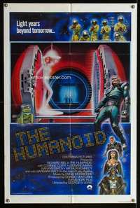 k374 HUMANOID one-sheet movie poster '79 Richard Kiel, Star Wars rip-off!