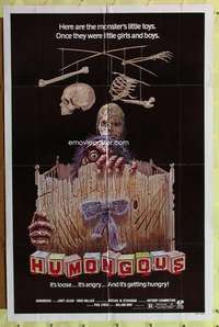 k376 HUMONGOUS one-sheet movie poster '82 cool monster horror image!