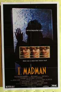 k382 I, MADMAN one-sheet movie poster '89 Jenny Wright, violent horror!