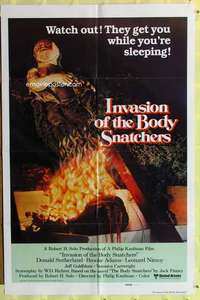 k391 INVASION OF THE BODY SNATCHERS int'l one-sheet movie poster '78