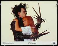 h354 EDWARD SCISSORHANDS color 11x14 movie still '90 best Johnny Depp!