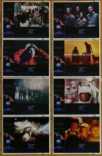 h507 ET 8 movie lobby cards '82 Steven Spielberg, Drew Barrymore