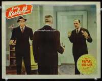 h358 FATAL HOUR movie lobby card '40 Boris Karloff as Mr. Wong!