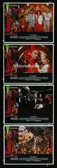 h566 FLASH GORDON 4 movie lobby cards '80 Max Von Sydow, Sam Jones