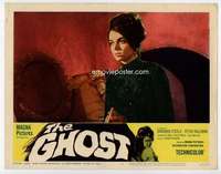 h367 GHOST movie lobby card #4 '63 sexy Barbara Steele close up!