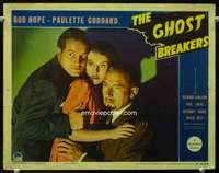 h369 GHOST BREAKERS movie lobby card '40 Bob Hope, Goddard, Paul Lukas