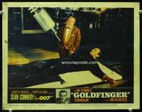 h371 GOLDFINGER movie lobby card #8 '64 I expect you to die, Mr. Bond!