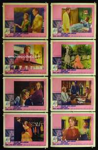 h513 HUSH HUSH SWEET CHARLOTTE 8 movie lobby cards '65 Bette Davis