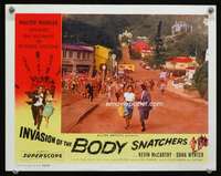 h380 INVASION OF THE BODY SNATCHERS movie lobby card '56 fleeing!